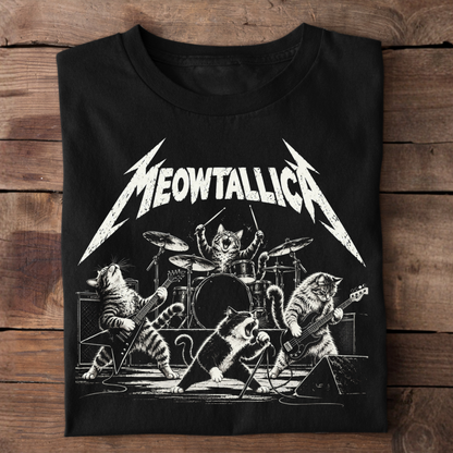 Meowtallica Cats Basic Shirt Unisex