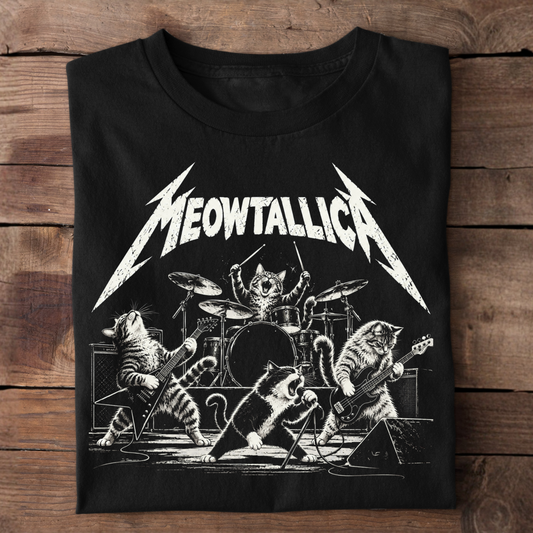 Meowtallica Cats Basic Shirt Unisex