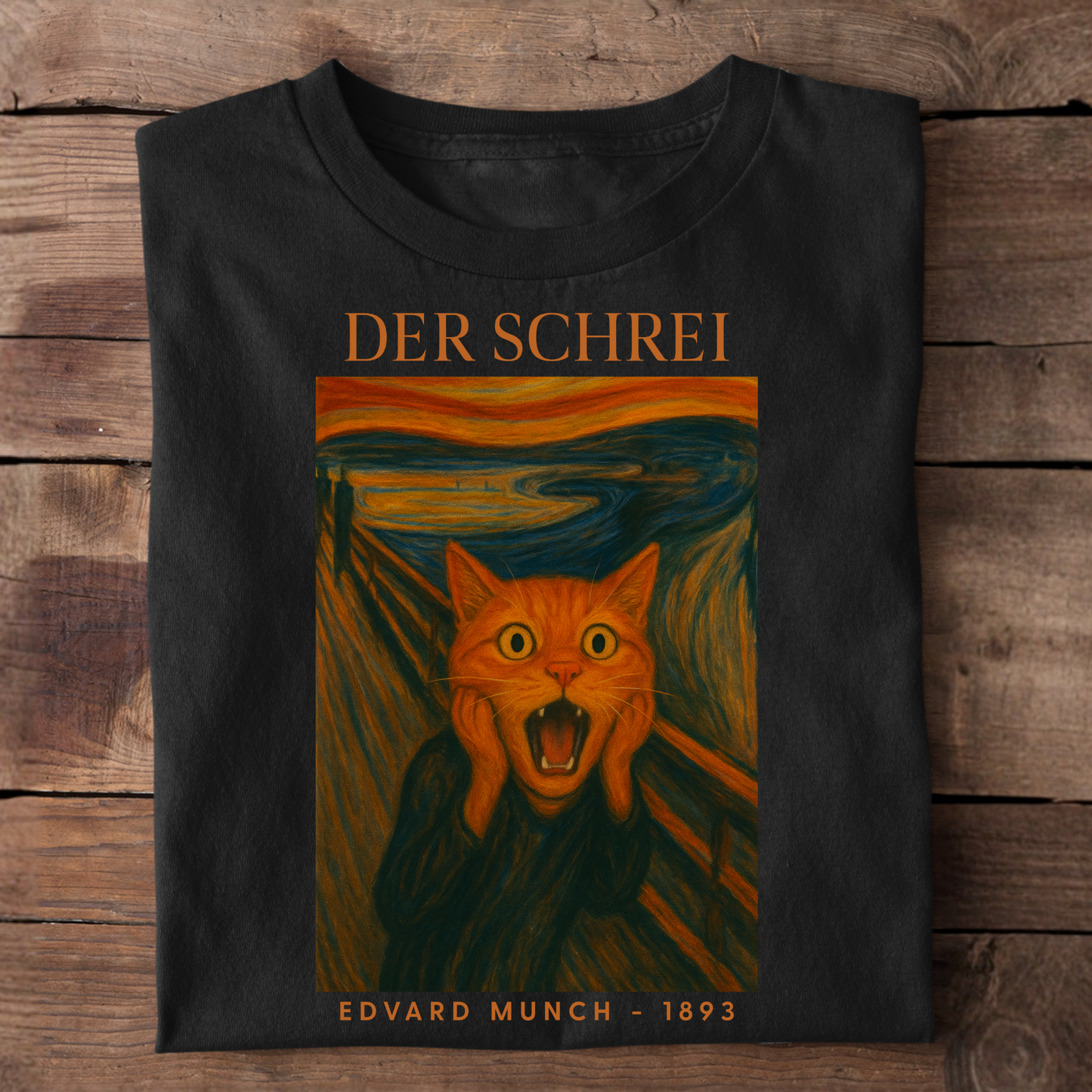 Der Schrei Edvard Munch Premium T-Shirt