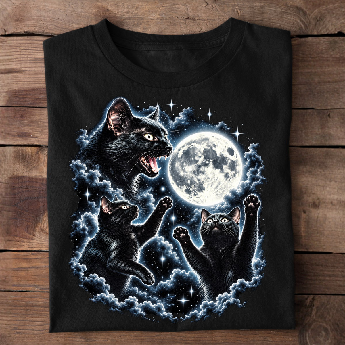 Moon Cat Basic Shirt Unisex