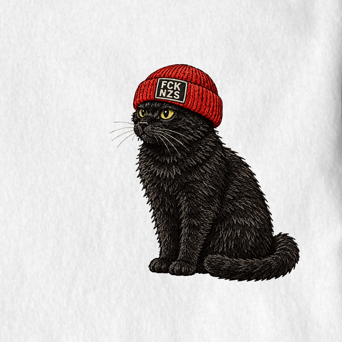 Katze mit Mütze Premium T-Shirt