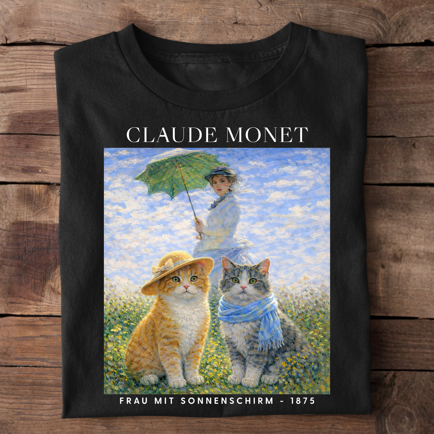 Frau mit Sonnenschirm T-Shirt