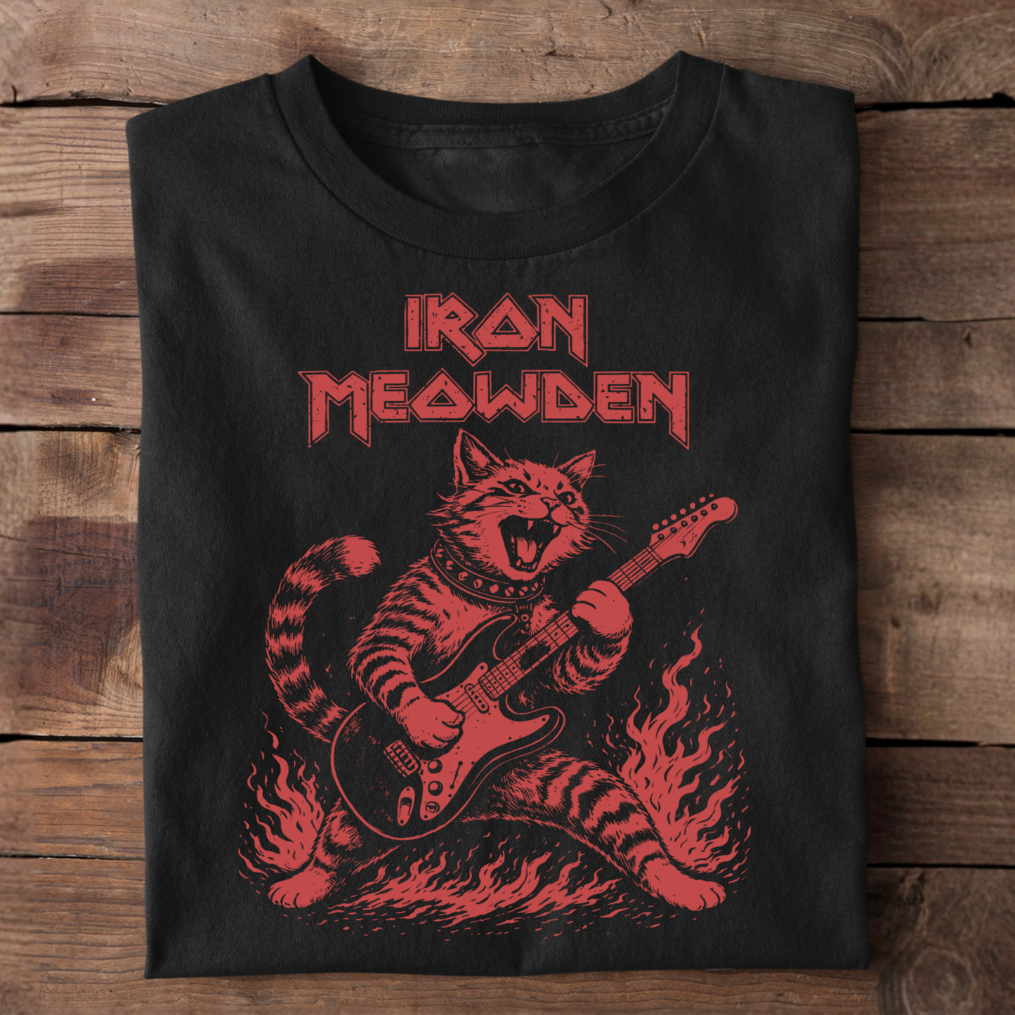 Iron Meowden Cat Premium T-Shirt