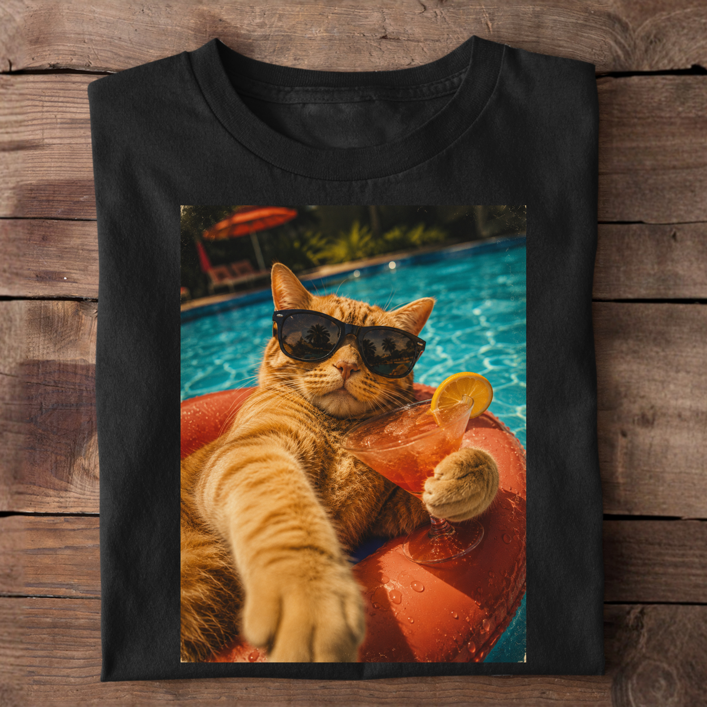 Katzenurlaub Premium T-Shirt
