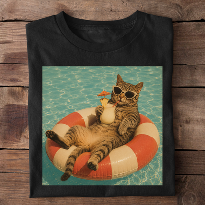 Katze im Urlaub Premium T-Shirt