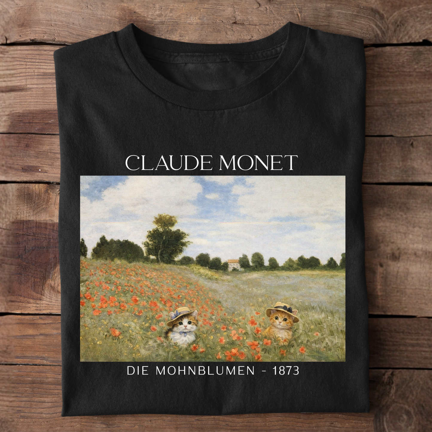 Mohnblumen Claude Monet Premium T-Shirt
