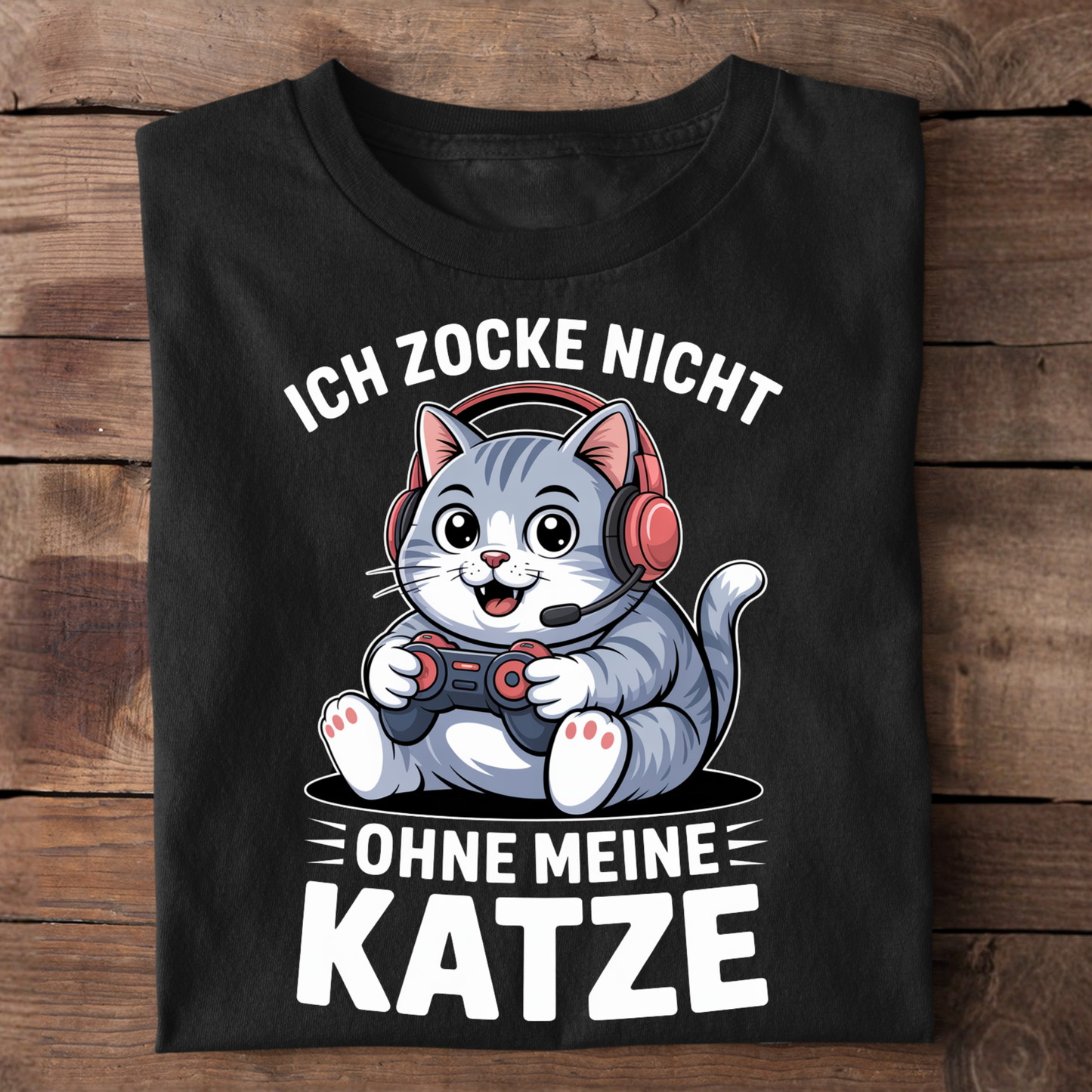 Don't game without my cat - Premium T-shirt