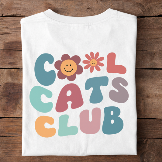 Cool Cats Club - Premium T-Shirt (Back Print)