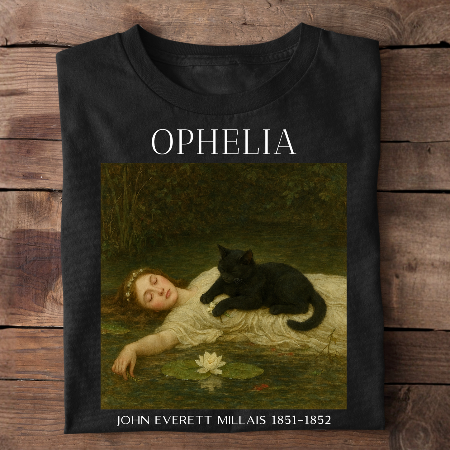 Ophelia-John Everett Millais T-Shirt