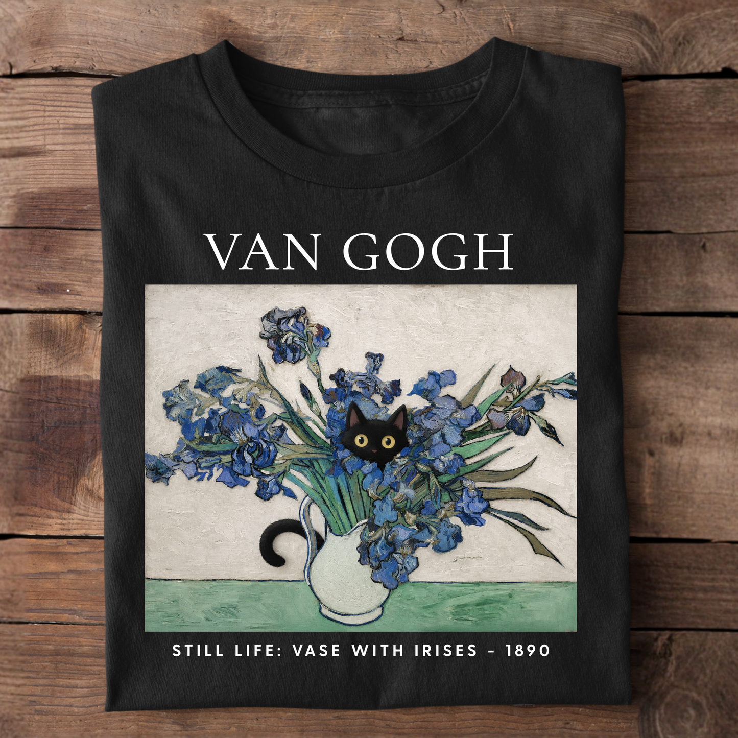 Vase With Irises Premium T-Shirt