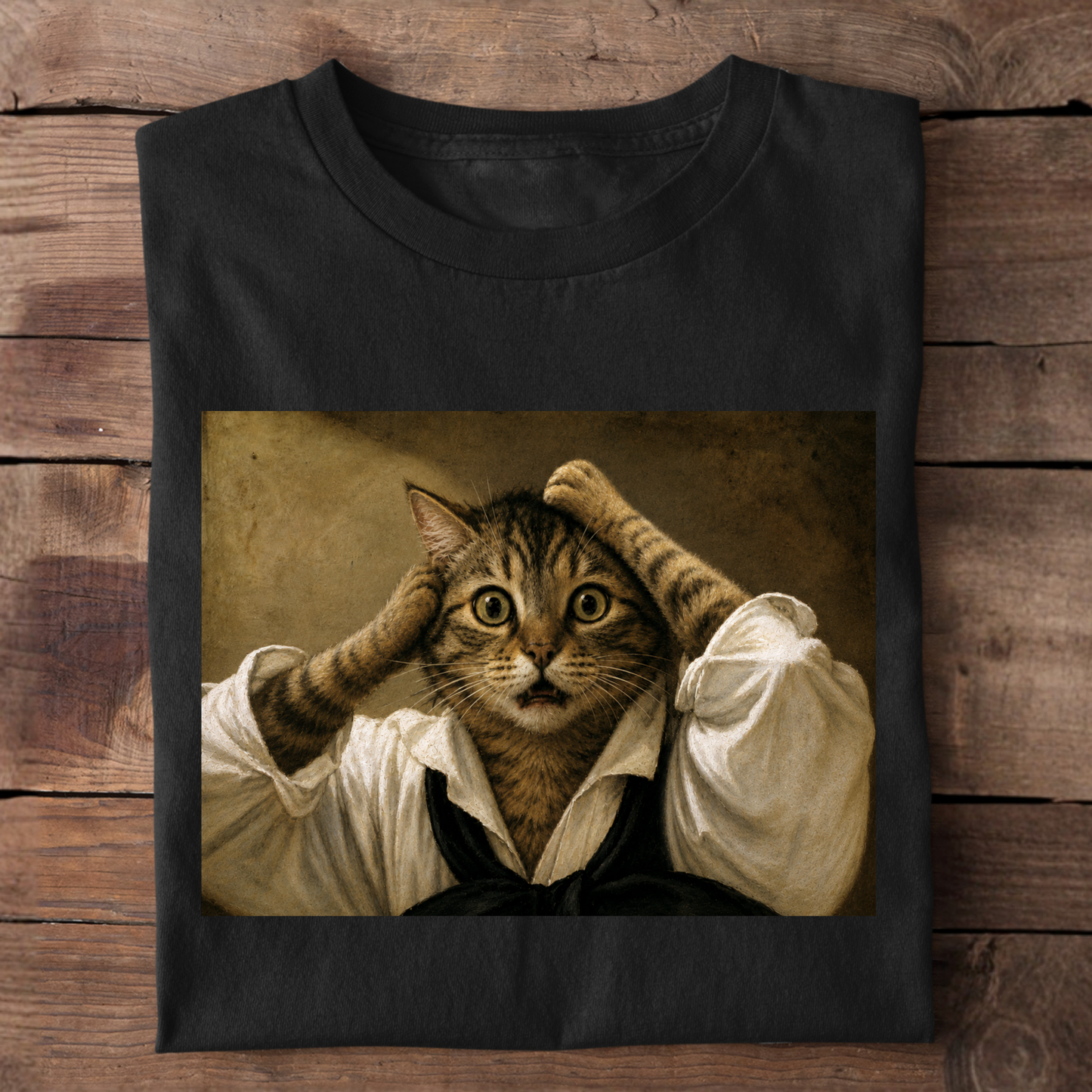 Die verzweifelte Katze Premium T-Shirt